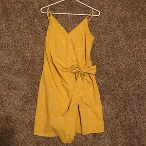 Blu Pepper Mustard Yellow Wrap Dress